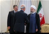 دیدار زیگمار گابریل معاون صدر‌اعظم و وزیر اقتصاد و انرژی آلمان با حجت الاسلام حسن روحانی رئیس جمهور