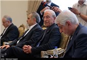پرفسور سمیعی در دیدار زیگمار گابریل معاون صدر‌اعظم و وزیر اقتصاد و انرژی آلمان با حجت الاسلام حسن روحانی رئیس جمهور
