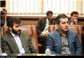 نظرعلی حاجی پاشا معاون سابق و مجید سجادی پناه معاون جدید فن‌آوری، طرح و برنامه‌ریزی سازمان تعزیرات حکومتی