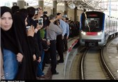خدمات‌رسانی رایگان متروی تبریز به عزاداران در روز اربعین حسینی