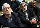 حضور سردار قاآنی جانشین سپاه قدس در مراسم ختم شهید احمد حاتمی
