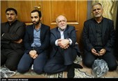حضور بیژن نامدار زنگنه وزیر نفت در مراسم ختم شهید احمد حاتمی
