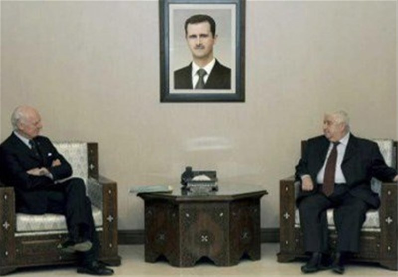 دیدار دی مستورا با ولید المعلم در دمشق