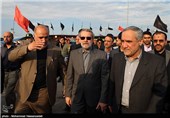 بازدید رئیس مجلس از مرز مهران و شلمچه