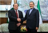 دیدار نواز شریف نخست وزیر پاکستان با اسحاق جهانگیری معاون اول رئیس جمهور
