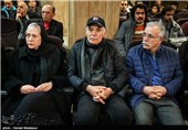 عبدالله اسکندری، محمود کلاری و رخشان بنی‌اعتماد در مراسم یادبود مرحوم یدالله نجفی صدابردار سینما