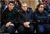 رضا ناجی بازیگر در مراسم یادبود مرحوم یدالله نجفی صدابردار سینما