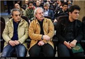 حسن زاهدی صدابردار و صداگذار در مراسم یادبود مرحوم یدالله نجفی صدابردار سینما