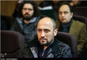 علی سرابی بازیگر در مراسم یادبود مرحوم یدالله نجفی صدابردار سینما