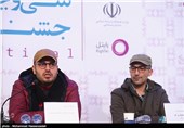 فجر 34 - نشست خبری فیلم‌ ایستاده در غبار
