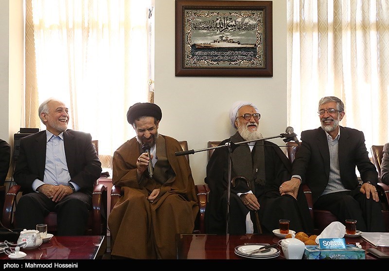 دیدار اعضای ائتلاف اصولگرایان تهران با آیت الله موحدی کرمانی