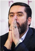 سیدمحمود رضوی تهیه‌کننده در نشست خبری فیلم سیانور - سی و چهارمین جشنواره فیلم فجر