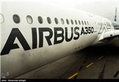 فرود نخستین هواپیمای ایرباس 350 در فرودگاه مهرآباد