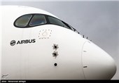 فرود نخستین هواپیمای ایرباس 350 در فرودگاه مهرآباد