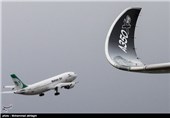 فرود نخستین هواپیمای ایرباس 350 در فرودگاه مهرآباد