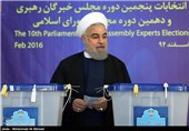 حضور حجت‌الاسلام حسن روحانی رئیس جمهور در پای صندوق رأی انتخابات دهمین دوره مجلس شورای اسلامی و پنجمین دوره مجلس خبرگان رهبری