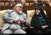 معصومه ابتکار رییس سازمان حفاظت محیط زیست و همسرش سید محمد هاشمی