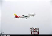 پرواز نخستین هواپیمای ایرباس 320 از جزیره کیش به تهران