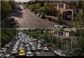 نمایی از خیابان جلال آل احمد
