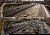 نمایی از ابتدای بزرگراه شیخ فضل‌الله