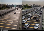 نمایی از ابتدای بزرگراه شیخ فضل‌الله