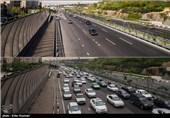 نمایی از بزرگراه آیت‌الله حکیم