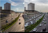 نمایی از بزرگراه رسالت