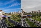 نمایی از ابتدای تونل رسالت