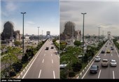 نمایی از ابتدای جاده مخصوص کرج