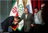 شهاب حسینی و علی نصیریان در جشن پایان سریال شهرزاد