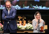 ترانه علیدوستی و حمید فرخ‌نژاد در جشن پایان سریال شهرزاد