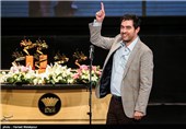 شهاب حسینی در جشن پایان سریال شهرزاد