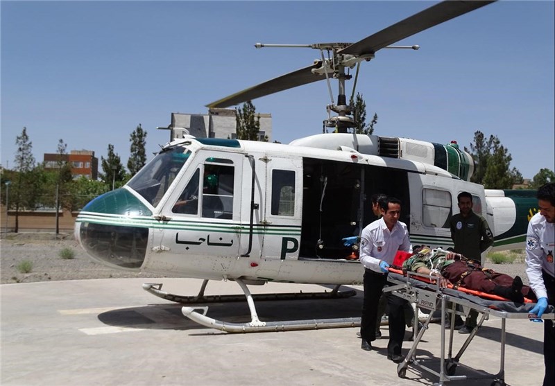 تلاش 3 ساعته اورژانس هوایی خراسان جنوبی برای نجات چوپان 65 ساله در شهرستان خوسف + عکس