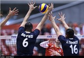 دیدار تیم های والیبال ایران و فرانسه