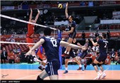 دیدار تیم های والیبال ایران و فرانسه