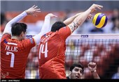 دیدار تیم های والیبال ایران و فرانسه