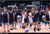 دیدار تیم های والیبال ایران و فرانسه