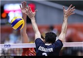 دیدار تیم های والیبال ایران و فرانسه