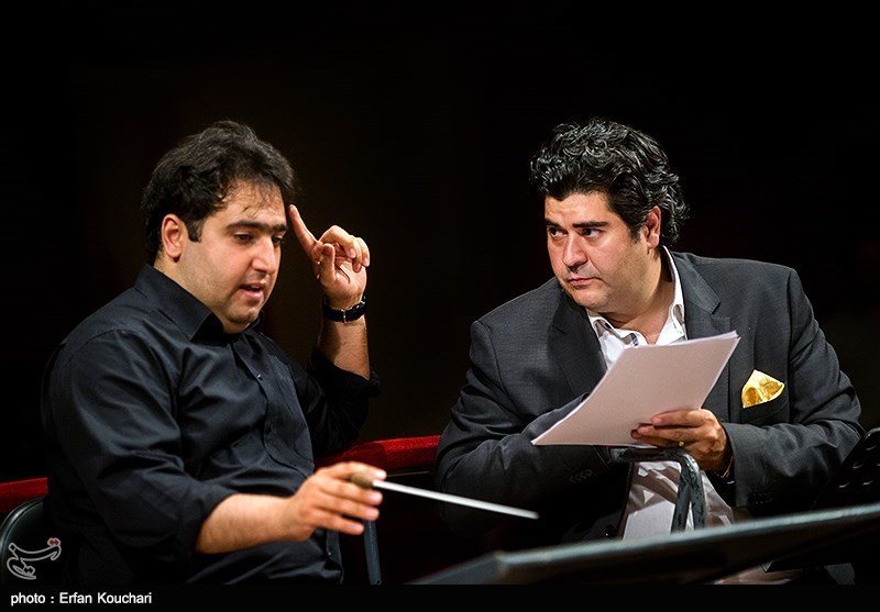 تمرین ارکستر ملل به خوانندگی سالار عقیلی