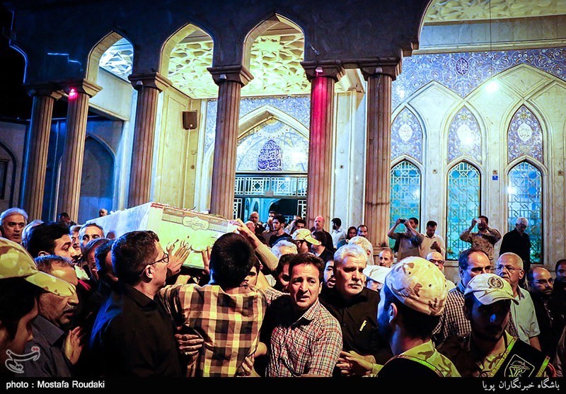 مراسم وداع با پیکر سردار شهید احمد غلامی