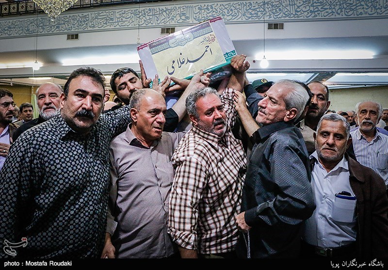 مراسم وداع با پیکر سردار شهید احمد غلامی