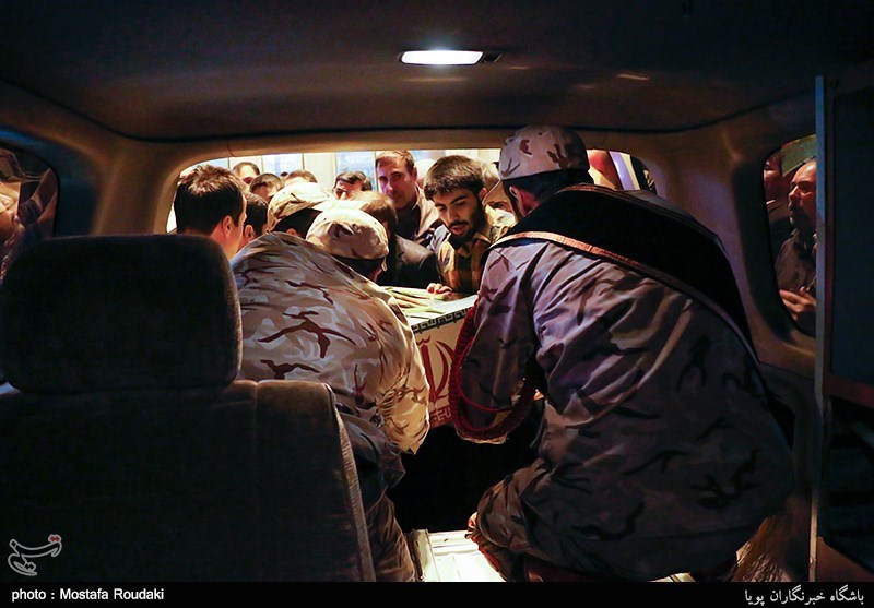 مراسم وداع با پیکر سردار شهید احمد غلامی