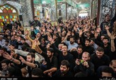 مراسم سیاه پوشی در آستان مقدس امامزاده حسن(ع)