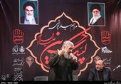 عزاداری حجت الاسلام مومنی در مراسم سیاه پوشی در آستان مقدس امامزاده حسن(ع)