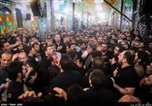 مراسم سیاه پوشی در آستان مقدس امامزاده حسن(ع)