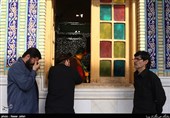 مراسم سیاه پوشی در آستان مقدس امامزاده حسن(ع)