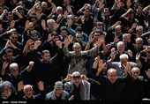 مراسم عزاداری روز عاشورا در میدان امام حسین (ع)