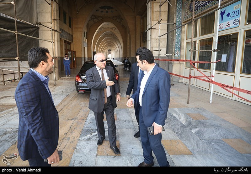 کنفرانس خبری سفیر روسیه در تهران در غرفه خبرگزاری تسنیم