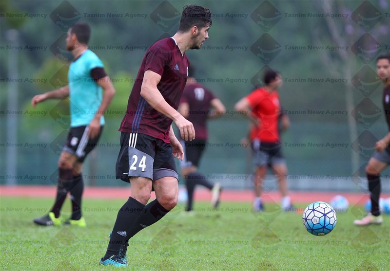 سعید عزت‌اللهی - تمرین تیم ملی فوتبال در مالزی