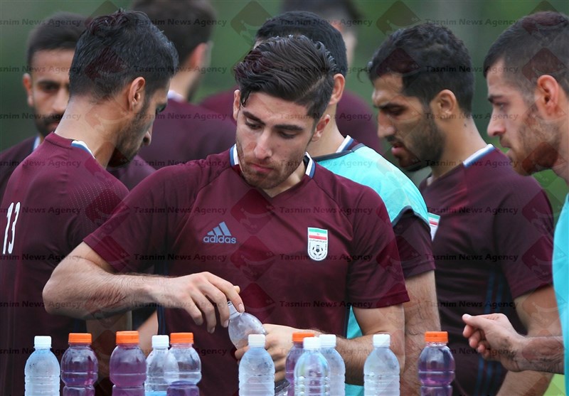 علیرضا جهانبخش - تمرین تیم ملی فوتبال در مالزی